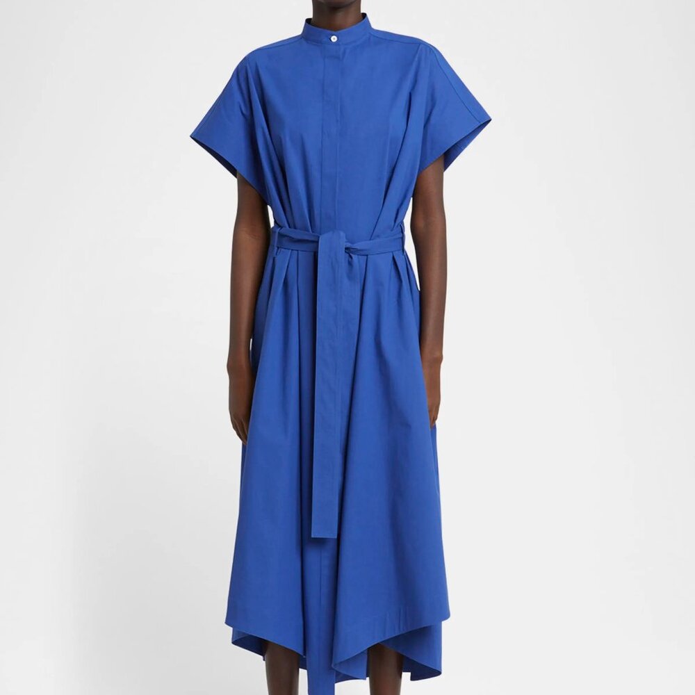 Proenza Schouler Walker Band-Collar Eco Poplin Shirtdress size 4